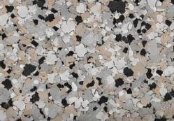 Cabin Fever epoxy flake color sample — UES Solutions