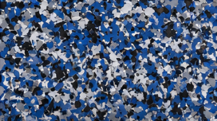 Orbit epoxy flake color sample — UES Solutions